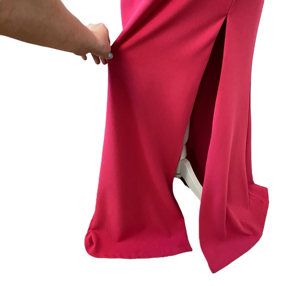 Lulu's Remarkable Presence One-Shoulder Maxi Dress‎ Magenta Purple Pink Small - Picture 6 of 9